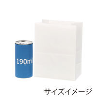 NF耐油角底袋 13-8 白無地 1箱（2000枚：100枚入×20袋）