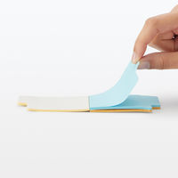 無印良品 好きな色から使えるインデックス付箋紙 ７３×７１ ３色 各２０枚 1セット（1個×2） 良品計画