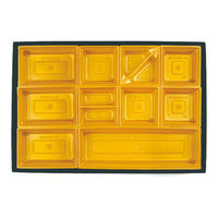 弁当容器 HSH-C65-6 冷凍レンジカップ用 テーパー型貼箱 (黒木目エンボス) HSHC656BKMES（直送品）