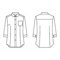 住商モンブラン 七分袖シャツ シャツ レディス 7分袖 ブルー _7 SS500-22_7 1点（直送品）