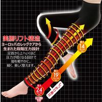 SLIM WALK（スリムウォーク） メディカルリンパレギンス ブラック ML ピップ