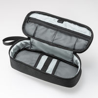 サンワサプライ トラベル小物ポーチ（W245×D100×H65mm・ブラック） INーAD13BK 1個