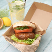 東罐興業 軽食容器 ハンバーガートレー未晒 648040 1袋(50個)（直送品）