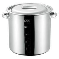 赤川器物製作所 AG18-8 目盛付寸胴鍋 27cm(手付) 11327 1点（直送品）