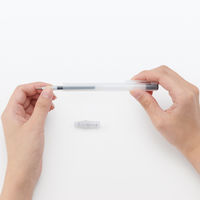 無印良品 さらさら描けるゲルインキボールペン ノック式 ０．３ｍｍ オレンジ 1セット（1本×3） 良品計画