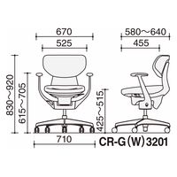 【組立設置込】コクヨ イング ラテラル 背クッション Ｔ型肘 カーペット用 オリーブイエロー CR-G3201E6G41S-WNN 1脚（直送品）
