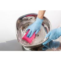 キッチンスポンジ 落ちますポンジ 大 抗菌 ピンク 日本製 1個 丸善化工