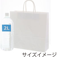 シモジマ 手提げ紙袋 25チャームバッグ 3才 E 晒白無地 003240210 1袋(50枚)