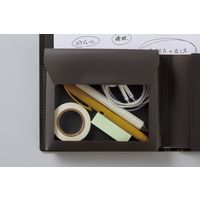 コクヨ 2つ折りドキュメントファイル<BIZRACK>(ミニポケット付き) ブラウンブラック フ-BRFLD950D 1冊