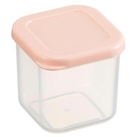 スケーター 保存容器 100ml 作り置き小分け容器セット パウダーパステル 角小4個入 収納ケース付き 443434 1個（直送品）