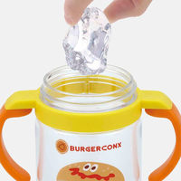 スケーター ストローマグ 折りたたみ 370ml バーガーコンクス 1才 目盛り付き 463193 1個（直送品）