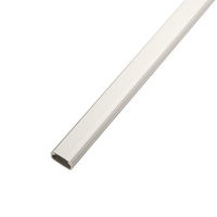 サンワサプライ  壁用ケーブルモール（幅17mm、角型、ミルキーホワイト） CA-KK17MW（直送品）