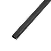 サンワサプライ  壁用ケーブルモール（幅17mm、角型、ブラック） CA-KK17BK（直送品）