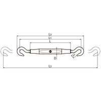 浅野金属工業 パイプターンバックルA型ハッカー/19 AK13422 1セット(10個)（直送品）