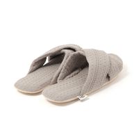 ワッフルクロスルームサンダル Ｌ(25～27cm) グレー LAKOLE/ラコレ