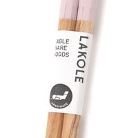 八角塗分け箸 ピンク LAKOLE/ラコレ