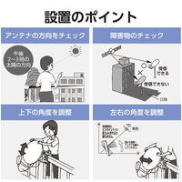 DXアンテナ bsアンテナ BS・110度CSアンテナ 50形 2K 4K 8K EC-PA50 1個