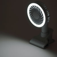 BRUNO ポータブルクリップライトファン（ブルーグレー） BDE035ーBGY 1個