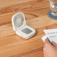 ライフオンプロダクツ ペルチェ冷却機能折りたたみファン リリーホワイト LCAF019-LW 1台