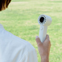 ライフオンプロダクツ ターボハンディファン 100段階ダイヤル式 リリーホワイト LCAF023-LW 1台