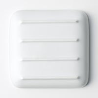 無印良品 白磁正角皿 小 約幅１２×奥行１２×高さ２ｃｍ 1セット（1個×2） 良品計画