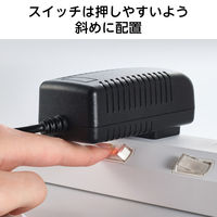 エレコム 電源タップ 延長コード 3m コンセント 3個口 個別スイッチ 白 ECT-3530WH 1個