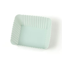 シリコンおかずカップ8点セット グリーン×グレー LAKOLE/ラコレ