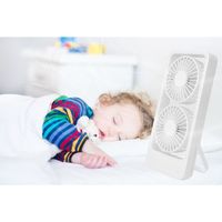 トレードワン ウィンジー USB充電式デュアルスタンドファン ホワイト 30901 1台