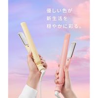 数量限定　SALONIA（サロニア）　ストレートへアアイロン メロウコーラルピンク 24mm I-ne