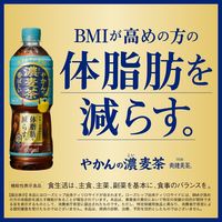 【麦茶】【機能性表示食品】コカ・コーラ やかんの濃麦茶 ラベルレス 600ml 1セット（48本）