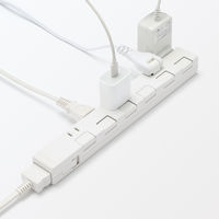 無印良品 ジョイントタップ ロック付 コンセント６個口 個別スイッチタイプ ＭＪーＪＳ０６Ａ 良品計画