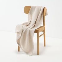 無印良品 綿麻 ワッフル織 ブランケット ８０×１３０ｃｍ 生成 良品計画