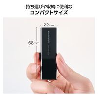 SSD 外付け 500GB 読込最大420MB/秒 コンパクト 耐衝撃 ブラック ESD-EAWB0500GBK エレコム 1個（直送品）