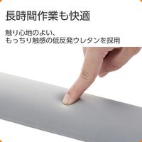 リストレスト パームレスト 低反発 手首 負担軽減 コーナーガードクッション グレー MOH-CTLM01GY エレコム 1個（直送品）
