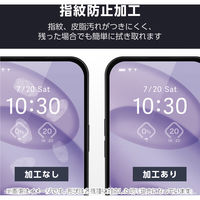 G253 ガラスフィルム 高透明 ブルーライトカット フルカバー フレーム付 ブラック PM-G253FLGFBL エレコム 1個（直送品）