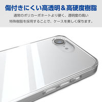 iPhone 16e ケース ハイブリッド メタルステッカー付 クリア PMWA25SHVCK3CR エレコム 1個（直送品）