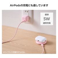 ワイヤレス充電器 Qi認証 12W/10W/7.5W/5W 卓上 充電器 薄型 ピンク W-QA28PN エレコム 1個（直送品）