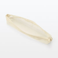 無印良品 ナイロンメッシュペンケース マチ付 約幅１８５×高さ５０×マチ４０ｍｍ アイボリー 良品計画