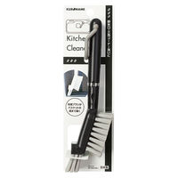 排水口洗い 排水口・三角コーナー洗いに 先端ブラシが底まで届く ブラック 日本製 1個 まめいた