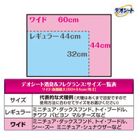 ペットシーツ デオシート 消臭＆フレグランス　フローラルシャボンの香り ワイド ジャンボパック 60枚 1袋 ユニ・チャーム