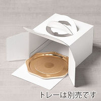 サガシキ 白ムジデコ箱5号 H130 4582673771846 1セット(1袋(25枚入)×4)（直送品）