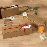 サガシキ パウンドケーキ箱 クラフト 4582673773680 1セット(1袋(50枚入)×4)（直送品）