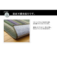 イケヒコ グラデーション い草ラグ 2000×1400mm グリーン 1050090122303 1枚（直送品）