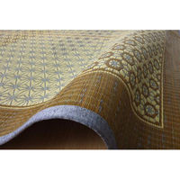 イケヒコ 組子 花ござ 江戸間4.5畳 2610×2610mm ブラウン 1080220060502 1枚（直送品）