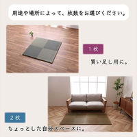 イケヒコ シンプルノア 置き畳 820×820mm ブラウン 1110440060208 1枚（直送品）