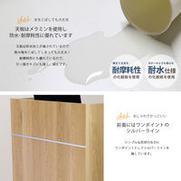 【軒先渡し】木製演台 幅600×奥行450×高さ1150mm ホワイト CAB-05-01 1台（直送品）