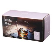 東洋佐々木ガラス ロックグラス 2個入り 340ml 薄づくり ガラス ファインクリア 403849 1個（直送品）