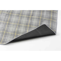 アサヒ興洋 レジャーシート 4人用 150×170cm ふんわりレジャーマット グレイッシュチェック大 409217 1個（直送品）