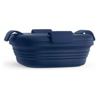 stojo 弁当箱 BOX 700ml 1段 大人 食洗機 電子レンジ 折りたためる DENIM 422665 1個（直送品）