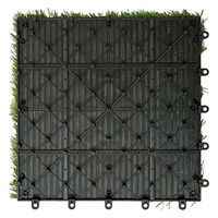 プロテック 人工芝 ジョイントタイル 30×30cm 芝生 10枚セット 449473 1個（直送品）